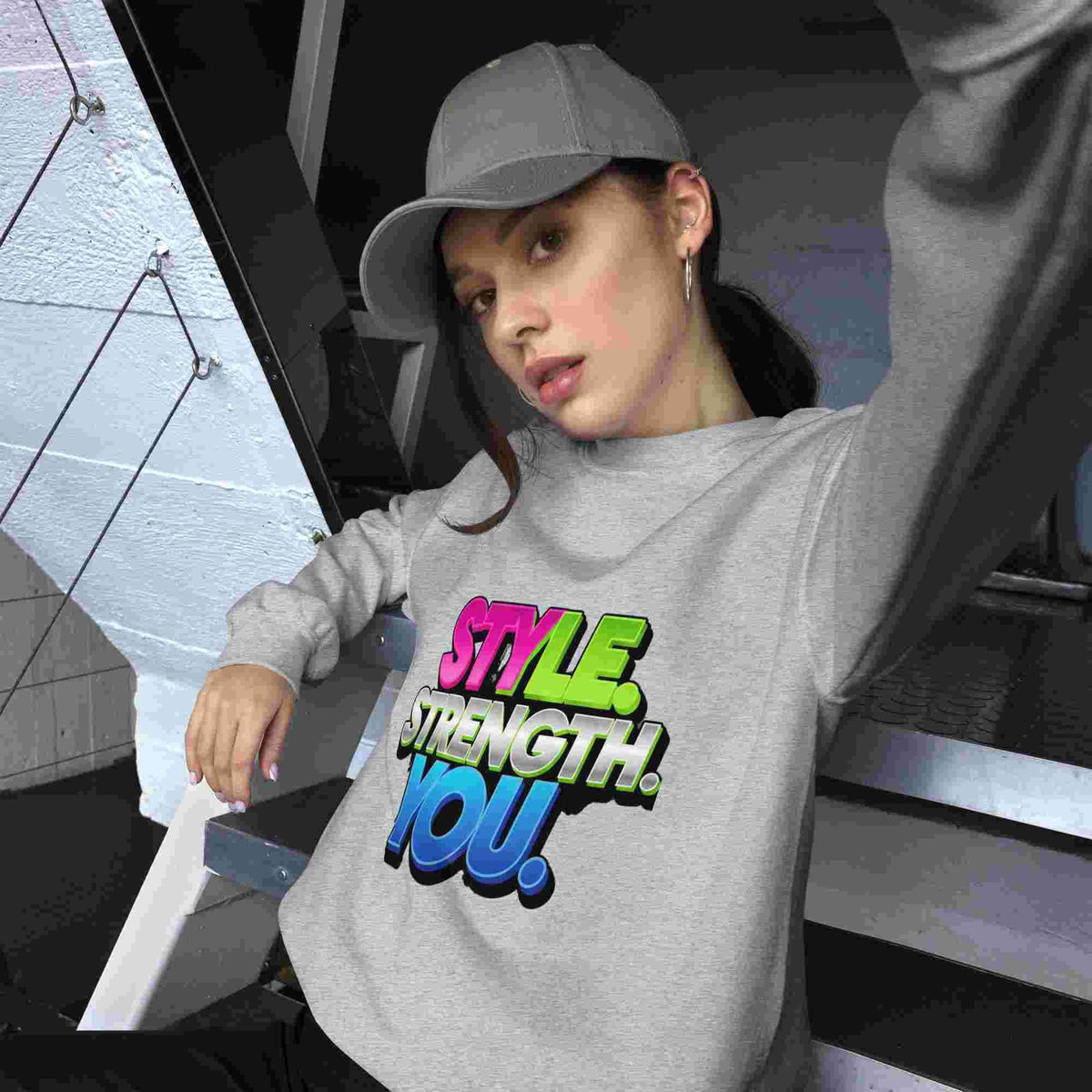 Style, Strength, You. – A Women's Sweatshirt That Combines Style and Comfort. BadAssWear.fi